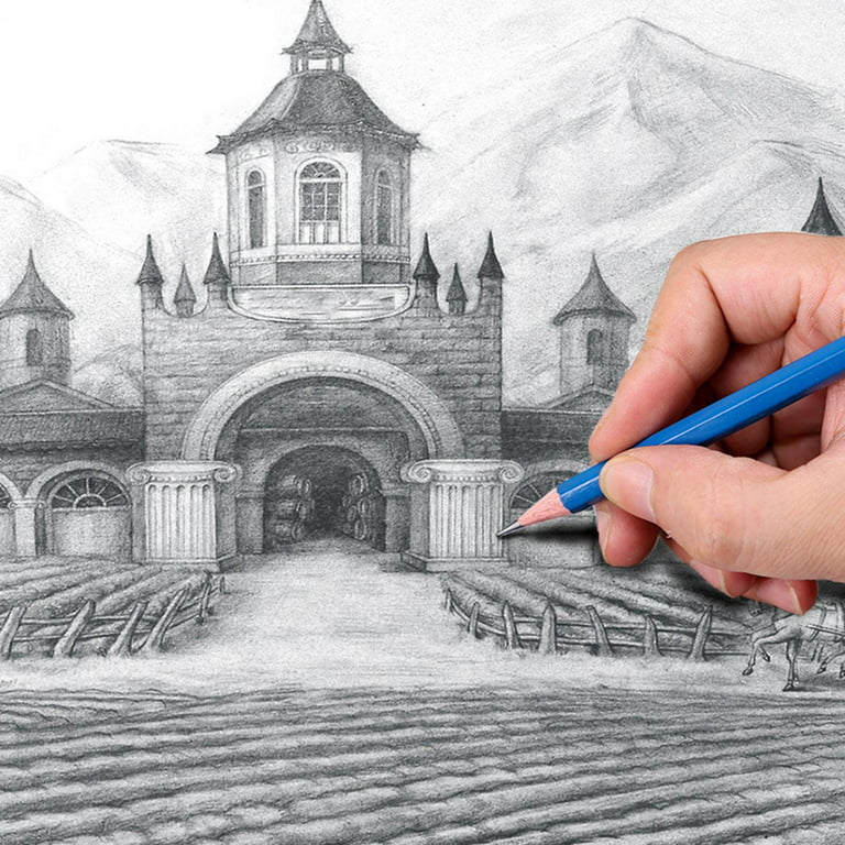 40 Pieces Professional Drawing Sketch Pencils Watercolor Eraser