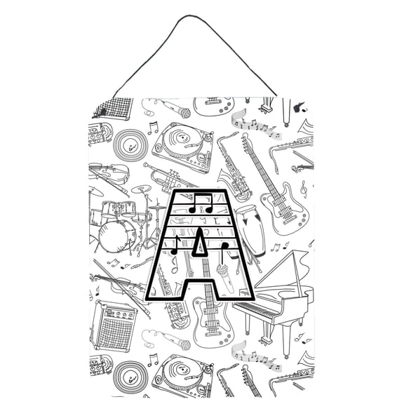 Letter A Musical Note Letters Wall or Door Hanging Prints