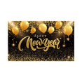 thumbnail image 2 of Banner colgante de fondo de año Nuevo 2025, suministros reutilizables, decoración de 180 cm x 115 cm, fondo decorativo de pared, decoración de fiesta Estilo A, 2 of 8