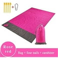 thumbnail image 2 of Lightweight sand-free beach mat, multi-purpose portable waterproof foldable mat with storage bag, suitable for camping, going out, beach, backpack, outdoor activities and adventure, 2 of 7