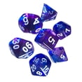 thumbnail image 1 of ziyahi 1 Set Polyhedral Dice Double Color Acrylic Toys Interesting Role Playing Games Craps Entertainment Accessory for Math Teaching Clean purple blue, 1 of 1