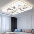 thumbnail image 2 of Fluorescent Light Covers 1 Pack 4x2 ft Pink Flowers Ceiling Light Covers Butterfly Leaves Light Filters for Classroom, Office & Home, Drop Ceiling Light Covers, 2 of 8