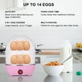 thumbnail image 3 of Wrea Egg Cooker,14 Egg Capacity Rapid Electric Egg Boiler Maker with Auto Shut Off Feature, Pink, 3 of 8