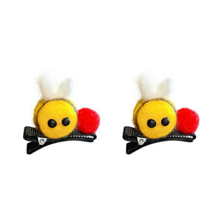5pcs/pack, Cartoon Cute Little Bee Plush Ball Accessories Handmade Diy Hair  Accessories Hair Rope Brooch Clothing Hat Bag Jewelry Accessories