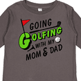 thumbnail image 4 of Inktastic Going Golfing with my Mom and Dad- kids golf Boys or Girls Long Sleeve Toddler T-Shirt, 4 of 5