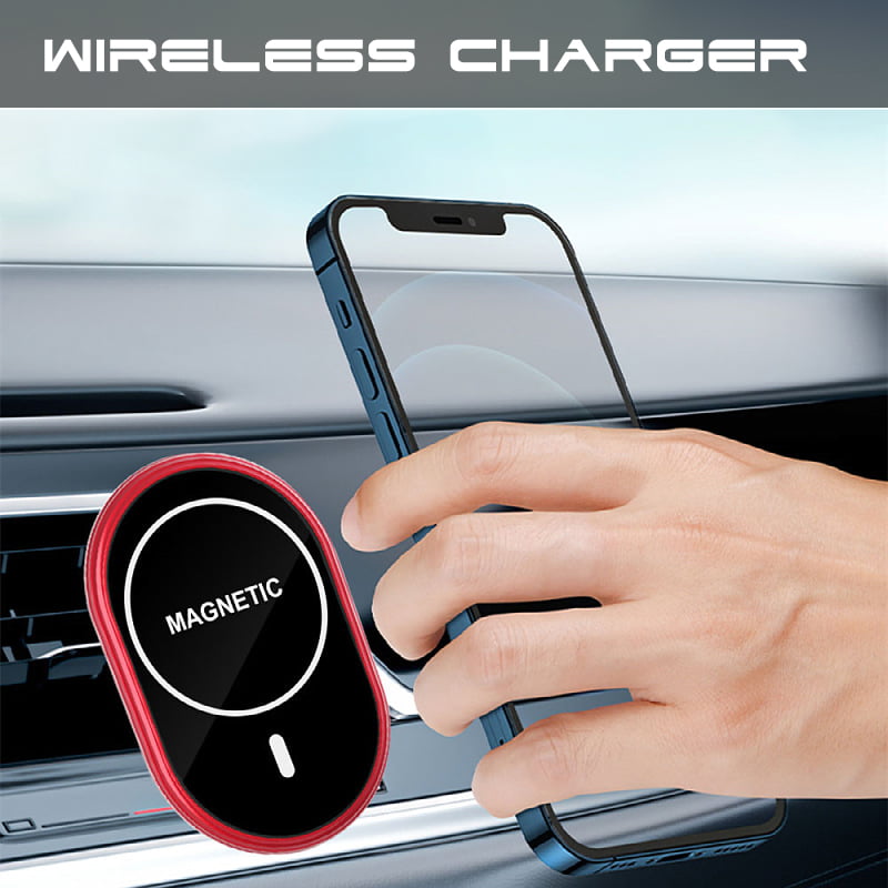 360 ° 2in1 Radio Chargeur automatique Qi recharge support portable voiture Holder de 