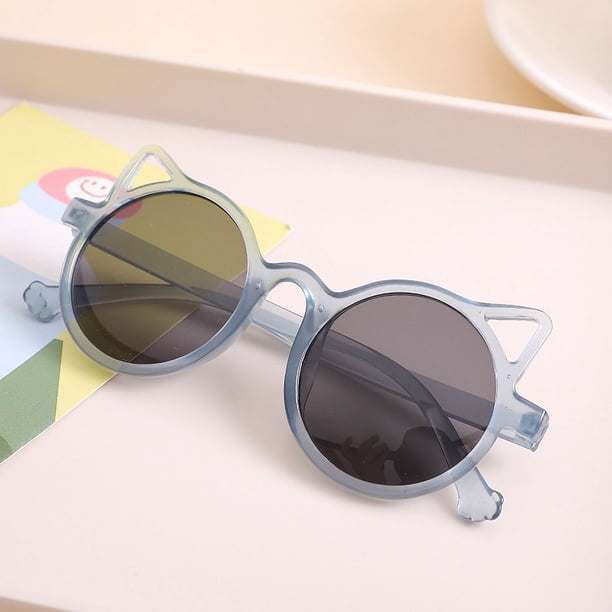 Gafas de sol para niños, gafas de sol de moda con orejas de gato, gafas de sol para niños, gafas de sol para bebés