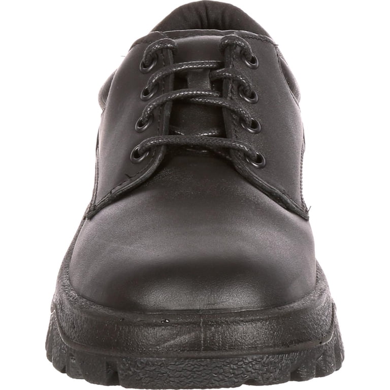 Rocky Shoes Men Size 12 TMC Duty Plain Toe Oxford Black Leather Work 5000 Rocky TMC Plain Toe Oxford Shoe – UniformBonus.com - 30028 main image 2