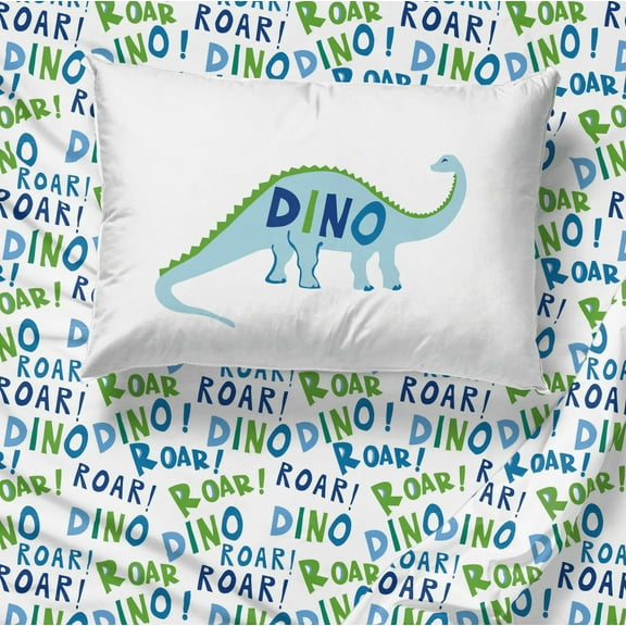 Sunny Side Up Dino Roar 3 Piece Twin Size Sheet Set