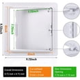 thumbnail image 2 of HAHDAXIA Plumbing Access Panel for Drywall 8 x 8 Inch Plastic Access Door Removable Wall Access Panel Ceiling Reinforced Hinged Durable, 2 of 7