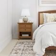 thumbnail image 3 of Amherst 24 inch Wide Solid Wood Transitional Bedside Table in Light Golden Brown, 3 of 13