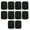 10 pieces black, variant on Adhesive Metal Sheet Magnetic Mount Secure Phone Grip Dashboard Phones Holder Simple Installation for Car Phone Holders