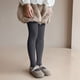thumbnail image 4 of Cowsor Toddler Baby Girls Winter Fleece Lined Leggings Knit Thick Warm Full Length Tights Basic Velvet Pants, 4 of 7
