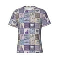 thumbnail image 3 of Naloa Lavender Flowers Men's T-Shirt Sport T-shirt Men's Basic Tee Casual Men's Shirt, Round Neck, Short Sleeves - X-Large, 3 of 5