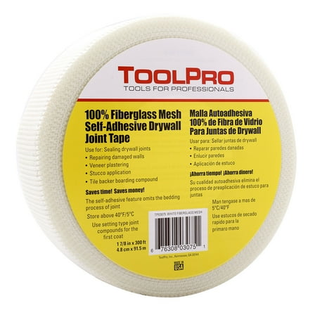 ToolPro White Mesh Self-Adhesive Joint Tape - 1-7/8 in. x 300 ft.