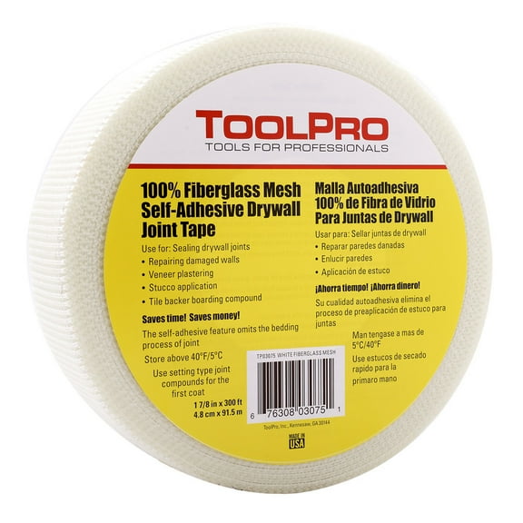ToolPro White Mesh Self-Adhesive Joint Tape - 1-7/8 in. x 300 ft.