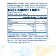 Citracal Slow Release 1200 Calcium with Vitamin D3, Calcium Supplement, 185 Caplets