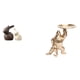 thumbnail image 1 of Conjunto De Esculturas Y Conejitos De Porcelana, Estatuas únicas De Animales De Cerámica Y Resina Para Decoración De Pascua, Jardín, Sala De Estar Y Estantería., 1 of 8