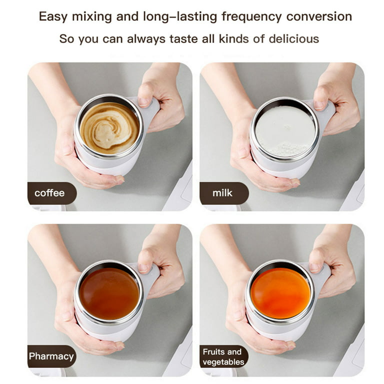 Jahy2Tech Self Stirring Coffee Mug Rechargeable Automatic Magnetic Mixing  Cup with 2 Stir Bars,13 oz…See more Jahy2Tech Self Stirring Coffee Mug