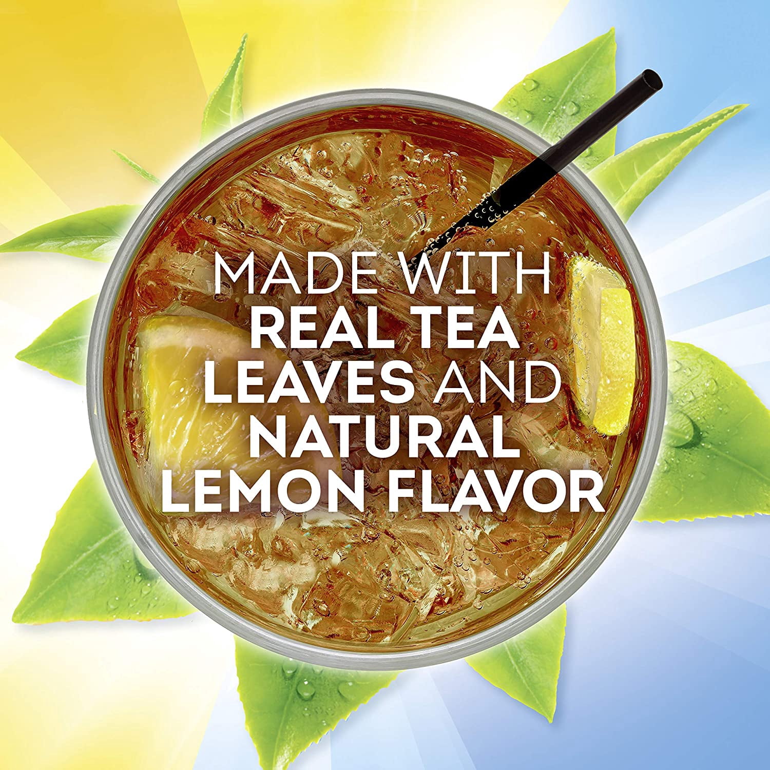Lipton Diet Iced Tea Mix, Lemon, Sugar-Free Black Tea Mix, Makes 10 Quarts (Pack of 4)