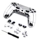 thumbnail image 1 of Juego de controlador enchapado completo, parachoques, gatillos, Dpad LB RB LT RT, reemplazo de destornillador de caja para controlador PS4 seitruly PJ7173-02, 1 of 2