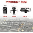 thumbnail image 2 of Yazoeia 35 PCS Engine Under Cover Splash Shield Guard Body Bolts, Universal Bumper Fender Liner Push Retainer Fastener Rivet Clips and Extruded U-Nuts Kit, Compatible with Most Cars CJC912-114785, 2 of 6