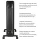 thumbnail image 3 of Calentador Eléctrico Mainstays Radiador con Aceite | Calefactor 3 Configuraciones Portátil con Ruedas 1500W, 3 of 9