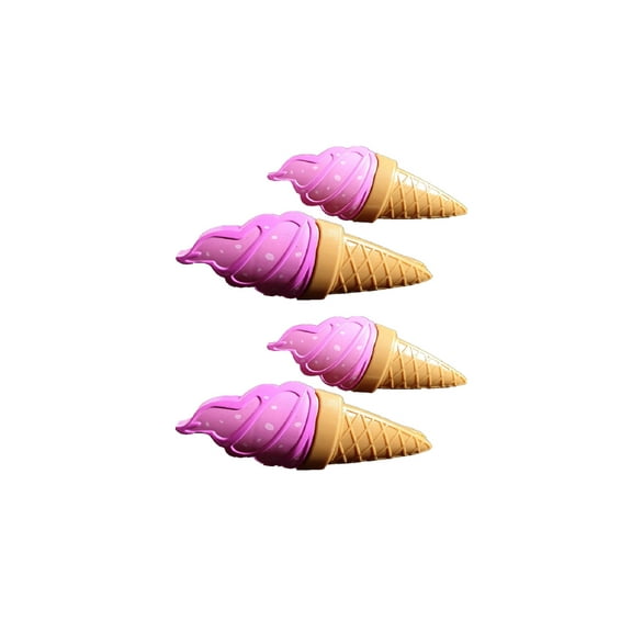 2 Set (4 Ct) Pink Ice Cream Beach Towel Clips Jumbo Size for Beach Chair, Cruise Beach Patio, Pool Accessories for Chairs, Household Clip, Baby Stroller