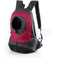 thumbnail image 5 of Mochila para perros, bolsa de malla ajustable para mascotas, mochilas para perros y gatos, bolsa para mascotas al aire libre para perros y gatos, rosa pequeña roja WD.WDQZL Hogar, 5 of 5