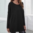 thumbnail image 2 of Blusa de manga larga con cuello redondo para mujer a la moda Fridja  fhghd659, 2 of 4
