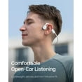 thumbnail image 4 of Restored Shokz OpenMove Bone Conduction Waterproof Bluetooth Headphones for Sports(Formerly Aeropex), White (Refurbished), 4 of 6