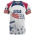 thumbnail image 2 of Zimjoy 2026 USA Soccer Jersey Shirts for Men Crewneck Short Sleeve United States Team Fan International Football Shirt Retro Streetwear Top Red L, 2 of 4