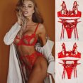thumbnail image 2 of Lencería de mujer corsé de encaje con aros Racy muselina ropa de dormir ropa interior Tops + calzoncillos Fridja nalpqowj13078, 2 of 9