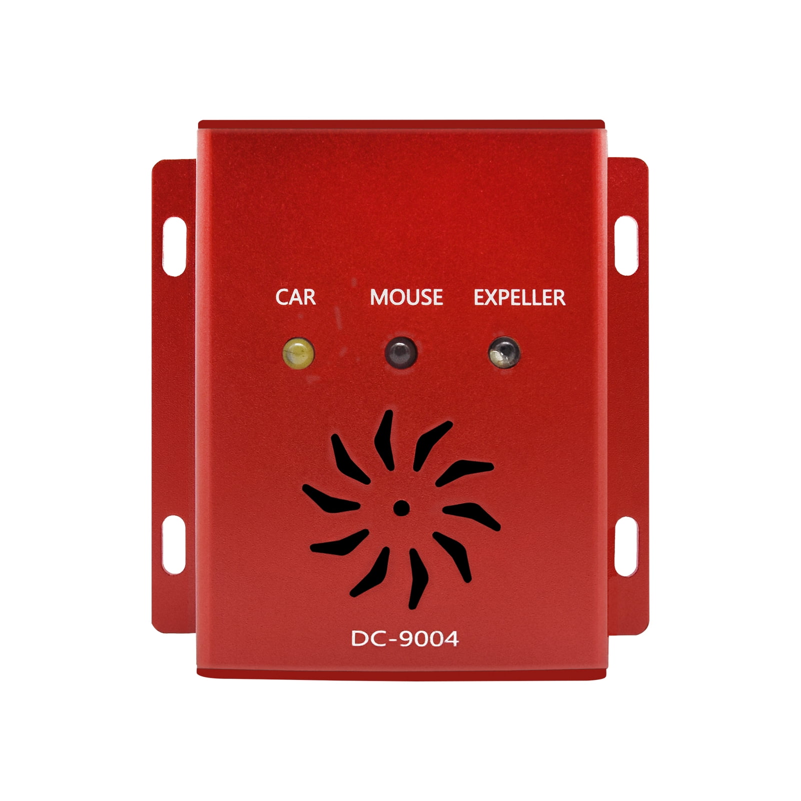 NFTIGB Ultrasonic Car Mice Repeller Electronic Pest Deterrent Under Hood Rodent Repellent 12V Aluminum Alloy Humane Harmless Red 3.27 inches / 8.3 cm