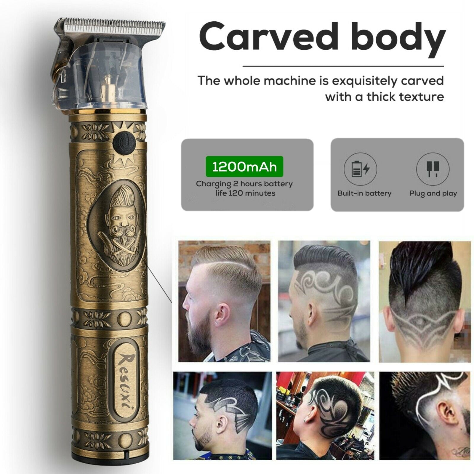 Electric Hair Trimmer Oil Head Hair Clipper Hair Styling Barber