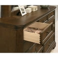 thumbnail image 6 of Maderne Traditional Wood Panel Bed with Dresser, Mirror, Nightstand, King Size, 6 of 12