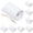 White, variant on BINGLI Kraft Paper Pillow Gift Box with Jute Rope, Small Candy Boxes for Gift Jewelry Soap Packaging, Mini Foldable Gift Box Wedding Birthday Party Favors