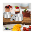 thumbnail image 3 of 9 Pack Cake Ring Molds, 3.15 Inch Round Stainless Steel Ring Mold for Cooking with , Round Small Cake Ring, 3 of 7