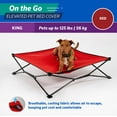 thumbnail image 3 of Coolaroo On the Go Elevated Pet Bed Replacement Cover, King, Red, 3 of 5