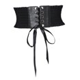 thumbnail image 4 of Cinturón de Cintura Elástica con Cordones para Mujer , Los 60-80cm SM SunniMix Cinturón de cintura elástica ancha de las mujeres, 4 of 8