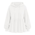 thumbnail image 4 of Certgust Trendy Fleece Pullover Under $10 Hot Sales Womens Peplum Hoodie Sweatshirt Long Sleeve Casual Pullover Top Cozy Fall Winter Fashion, 4 of 4