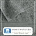 thumbnail image 3 of Great Bay Home Quick-Dry 100% Cotton 6 Pack Hand Towel Set, Steel Blue., 3 of 6
