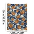 thumbnail image 5 of Fall Throw Blanket 27.5*39.4 Inch Burnt Orange Pumpkin Decorative Autumn Thanksgiving Day Themed Blanket Soft Lightweight Home Office Flannel Blankets for Couch Sofa Bed Living Room Decor, 5 of 8