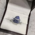 thumbnail image 6 of Natural Tanzanite Ring, Rough Tanzanite Gemstone Ring, December Birthstone, Wire Band, 925 Sterling Silver, Womens Ring, Christmas, Thanksgiving, Handmade, Statement Jewelry, Rough Gemstone Jewelry, 6 of 6