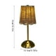 thumbnail image 3 of Lámpara de mesa de ratán dorado para interiores con regulador táctil, LED, portátil, para decoración del hogar., 3 of 8