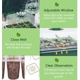 thumbnail image 5 of Mini Greenhouse for Plants, 10 Pieces 120 Cells Inner Seedling Tray with Raised Lids, Seedling Tray, 20 Labels, 2 Tools, 5 of 5
