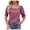 Purple, variant on Trendfront Womens Square Neck Tops Fashion Summer Short Sleeve T-Shirts Casual Trendy Puff Sleeve Ruched Tee Loose Fit Soft Pullover Clothing