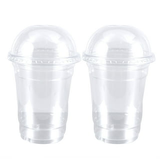 Spec101 to Go Smoothie Cup 50pk - 24oz Clear Plastic Cups with Lids and Straws