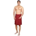 thumbnail image 2 of SKYLINEWEARS Mens 100% Terry Cotton Adjustable Velcro Spa Shower Towel Bath Wrap, 2 of 4