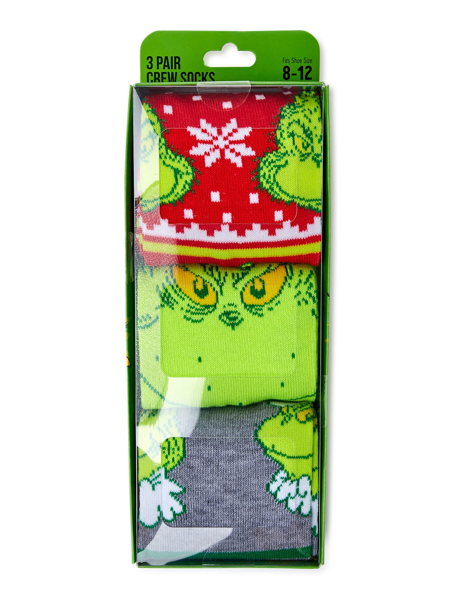 Grinch Men's Socks, 3-Pack